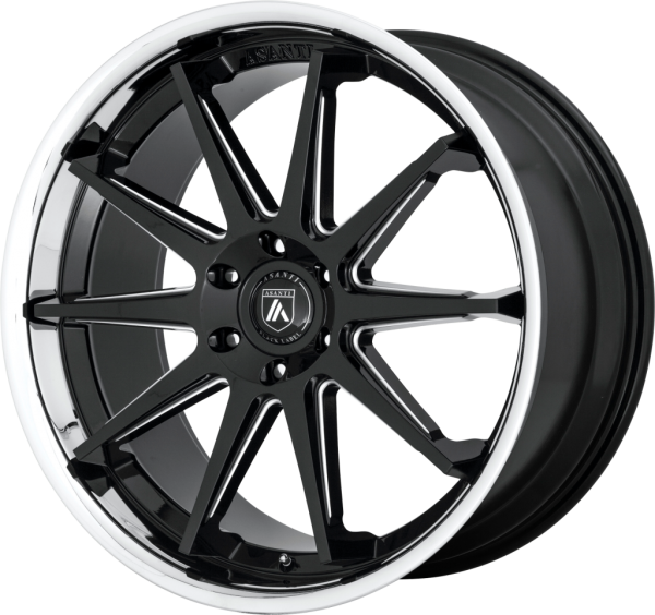 ABL-29 EMPEROR Gloss Black Milled With Chrome Lip