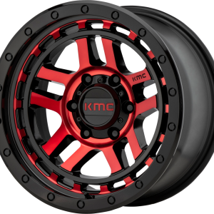 KM540 RECON Gloss Black Machined With Red Tint