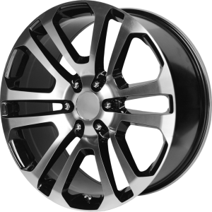 PR158 Gloss Black with Machined Face