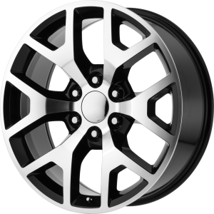 PR169 Gloss Black with Machined Spokes