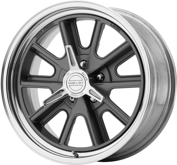 VN427 SHELBY COBRA 2-PC Mag Gray Center Polished Barrel