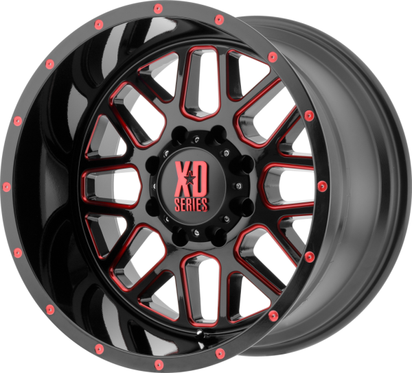 XD820 GRENADE | Satin Black Milled With Red Clear Coat
