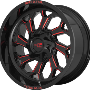 MO999 REAPER Gloss Black Milled With Red Tint