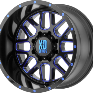 XD820 GRENADE | Satin Black Milled With Blue Clear Coat