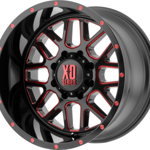XD820 GRENADE | Satin Black Milled With Red Clear Coat